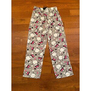Girls Snowman Fleece Pajama Pants Size 14